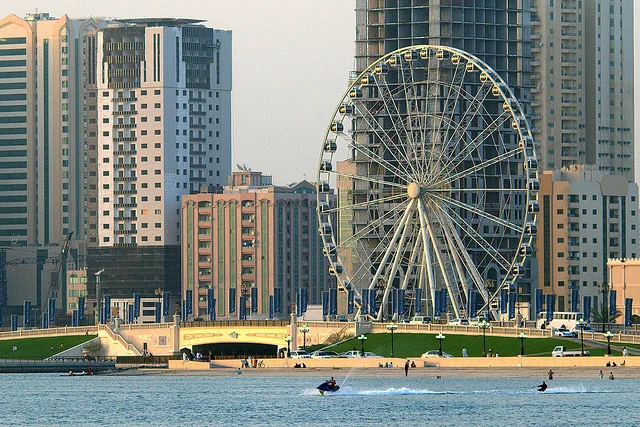 An exclusive Sharjah City Tour in English for 1-6 people, featuring the city's top attractions like the Sharjah Arts Museum, Al Noor Island, and the bustling souks